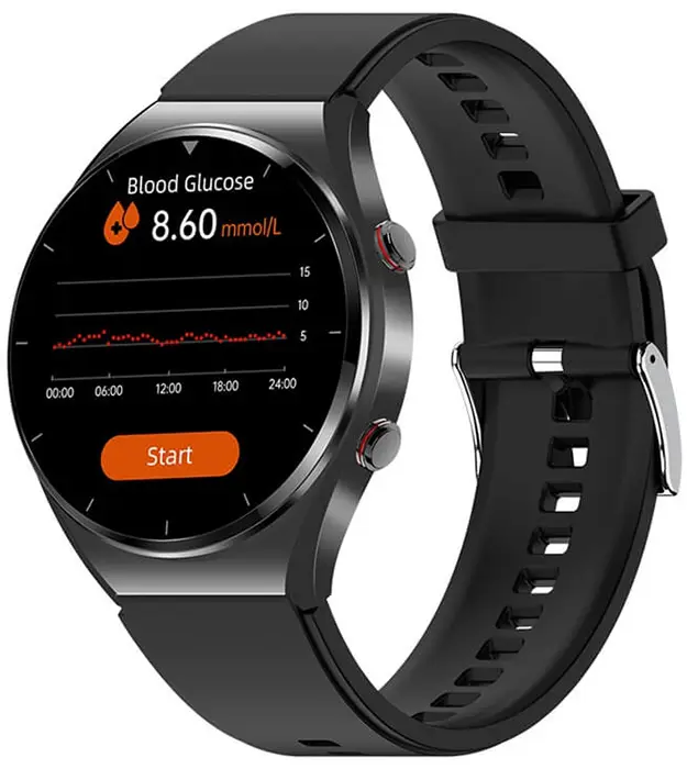 E09 BlackElite Lux elegantní sportovní chytrý hodinky černé - Online prodejní platforma Concept Mango